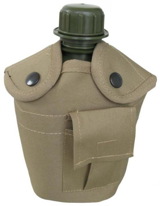 US-Feldflasche (1L) mit Tasche coyote